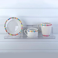 Excellent Quality Black Acrylic Tea Cup Display Stand