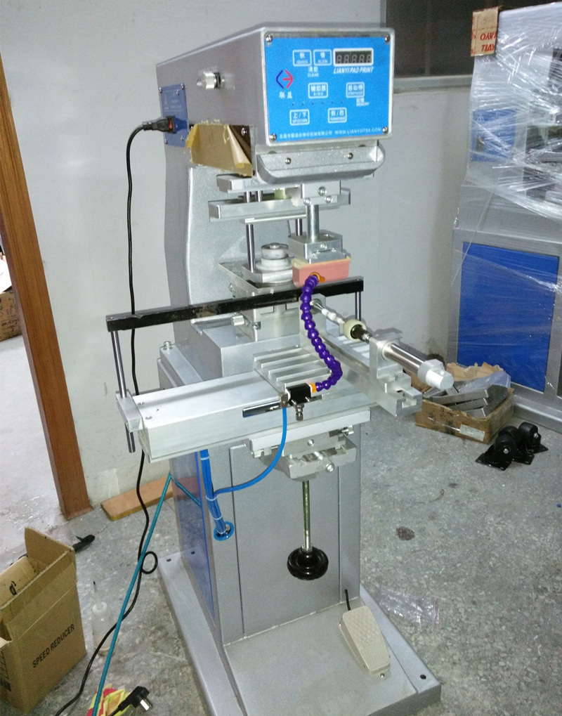 Spark Plug One Color Ink Cup Pad Printer Machine