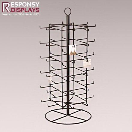 Counter-Top Metal Wire Display Rack at Store for Accessory