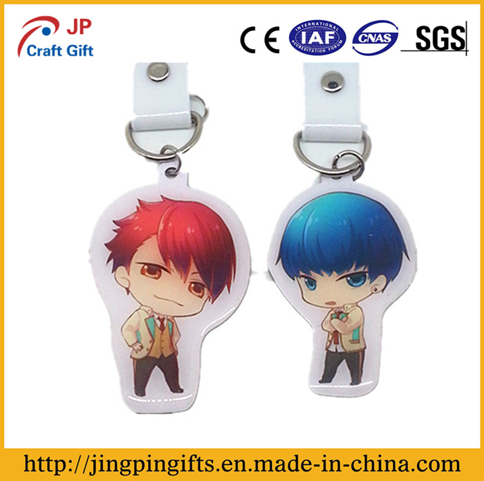 Cute Boy Metal Material Key Chain of Key Ring Holder