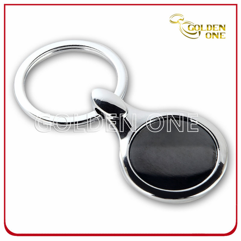 Factory Supply Round Design Printable Metal Key Tag