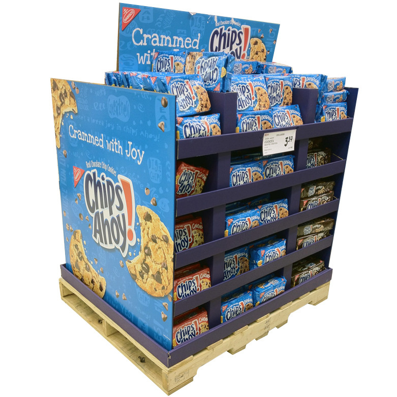 High Quality Colorful Paper Cardboard Pallet Display Box
