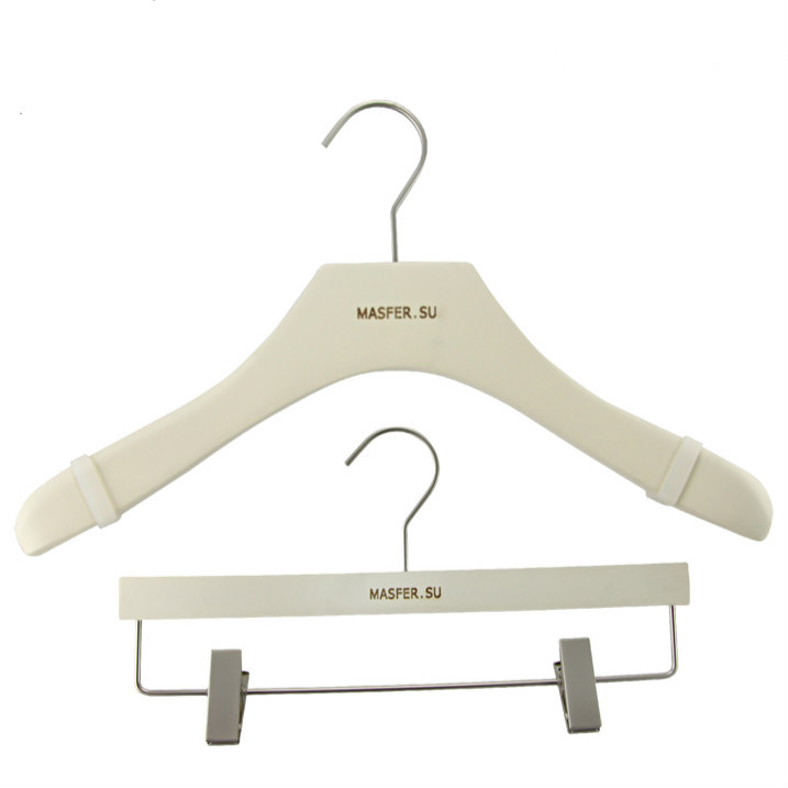 Best Price Wooden Clothing Hanger with Nonslip Plastic Strip