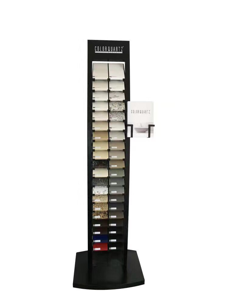 Waterfall Floor Metal Granite and Marble Tile Display Stand