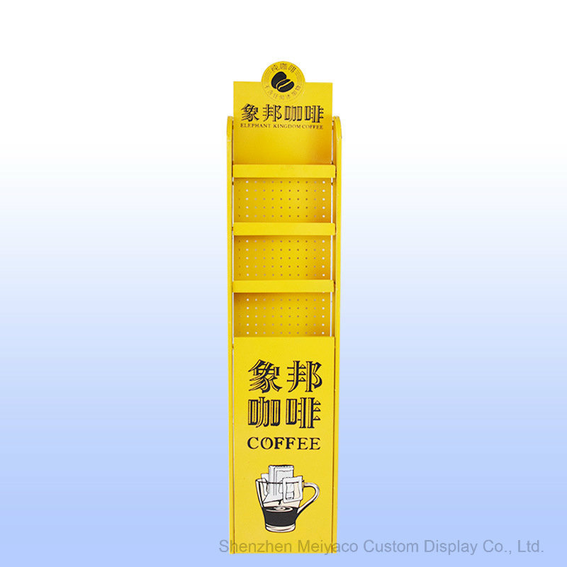 Removable Coffee Drinks Display Rack for Supermarket Shelf