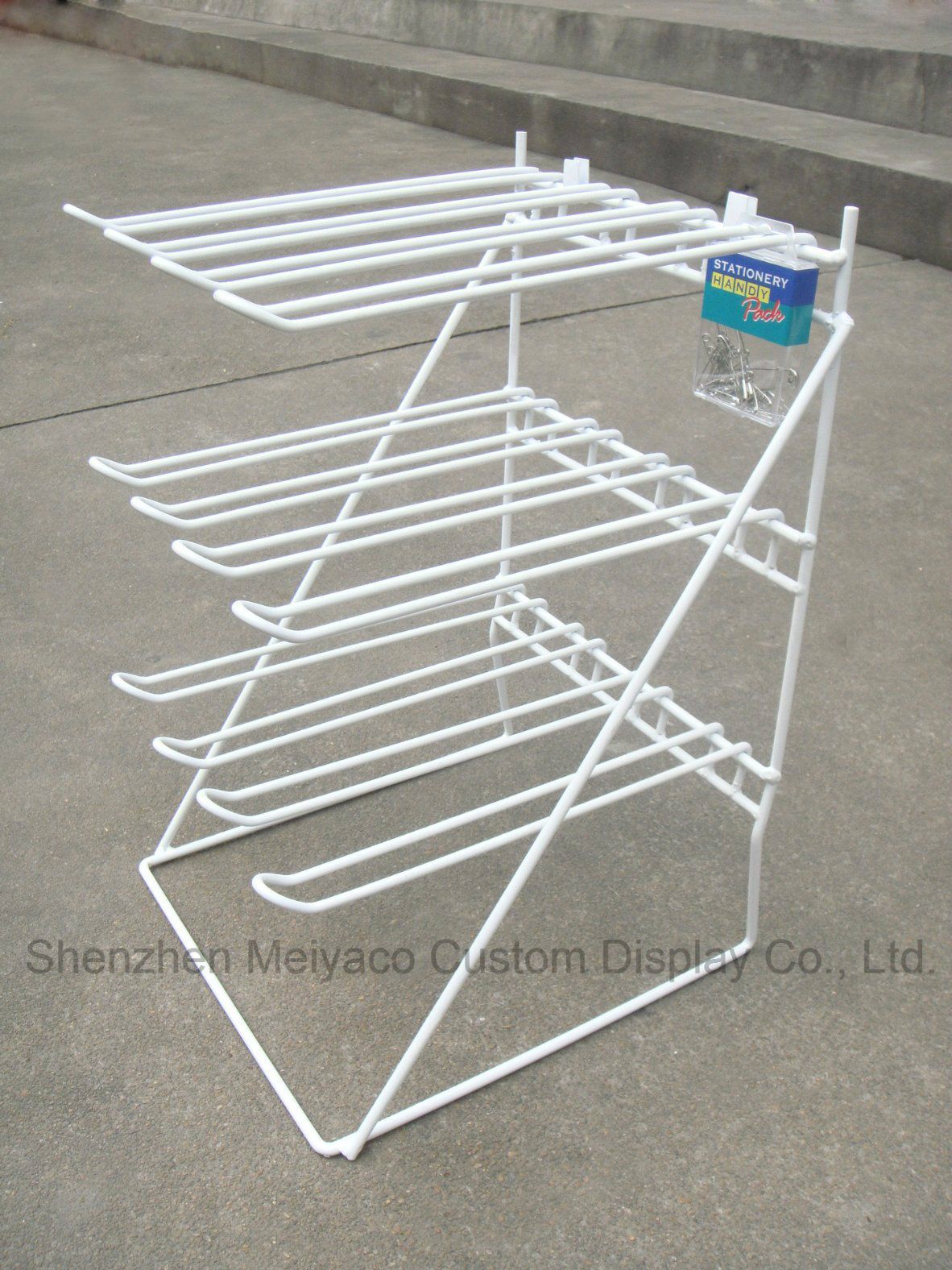Metal Wire Hanger Hooks Commodity Shelf Small Office Appliances Display Racks