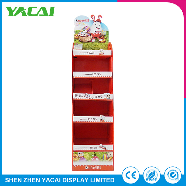 Floor Stand Cardboard Exhibition Security Wholesale Display Rack
