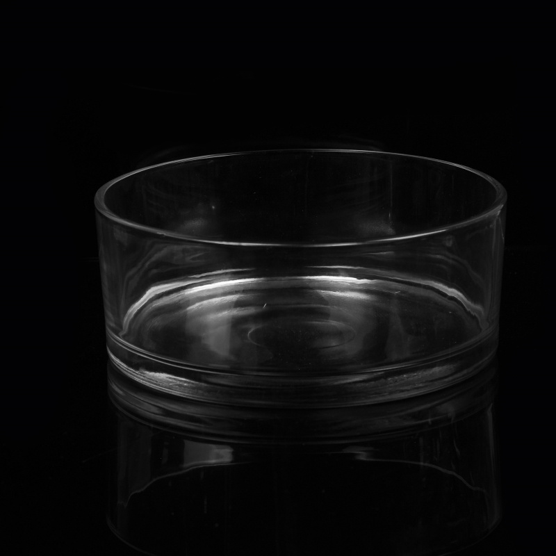 Large Cylinder Glass Bowl Shape Candle Holders