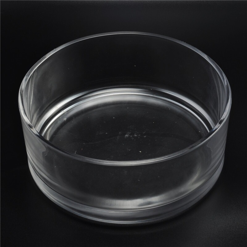 Large Size Round Shape Glass Candle Holder