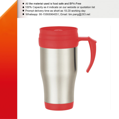 Double Walls Virgin Plastic Travel Cup