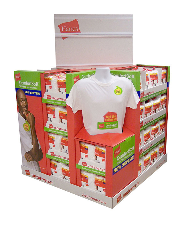 Wholesale Colorful Paper Cardboard Pallet Display Box for Cloth