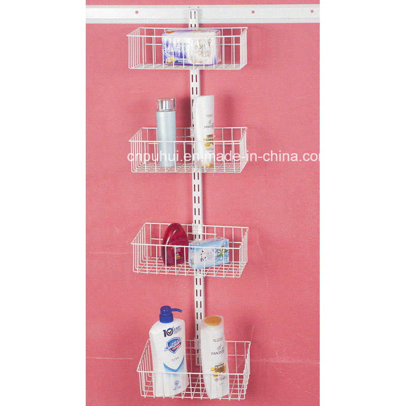 Wall Fixed Bathroom Storage Rack (LJ1026)