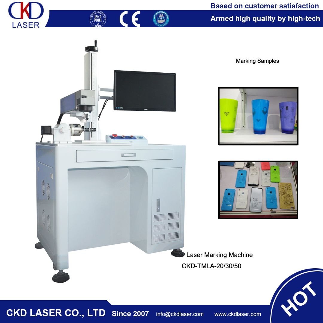Open Worktable Fiber Laser Marking Machine for Plastic Cup