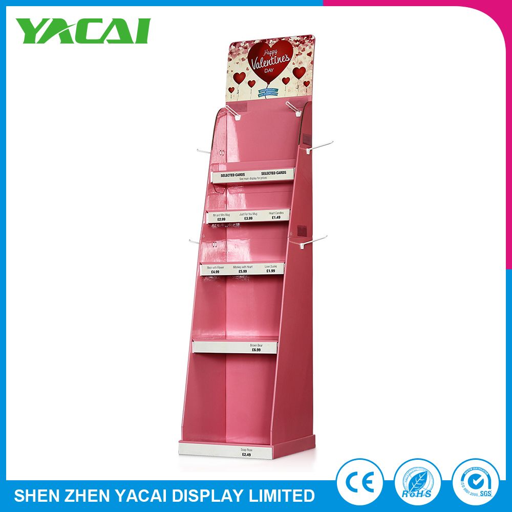 Folded Paper Connect Floor Stand Retail Display Rack