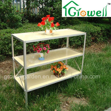Greenhouse Mini PVC Staging/Shelving with Three Layers (S313-P990)