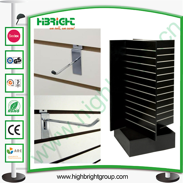 Slatwall Hooks and Spinner Slatwall MDF Floor Stand