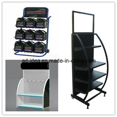 Metal Display Rack, Engine Oil Display Shelf, Display Stand (RACK-08)