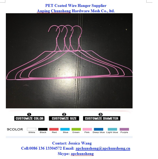 Cheaper Price & Pet Coated Wire Laundry Hanger