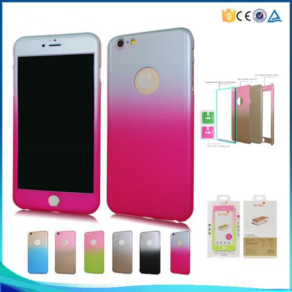 Hybrid Tempered Glass with PC Covers for iPhone 6