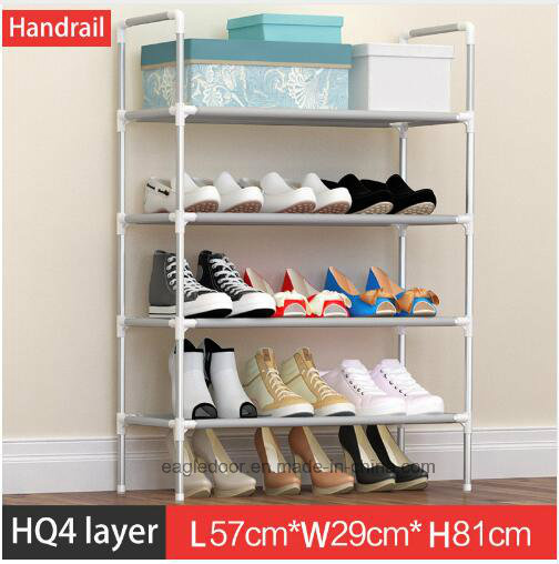 Shoe Cabinet Shoes Racks Storage Large Capacity Home Furniture DIY Simple Portable Shoe Rack (FS-04D)