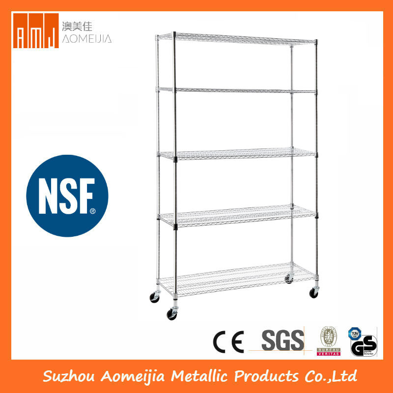 4-Shelf Wire Shelving Rack, 48