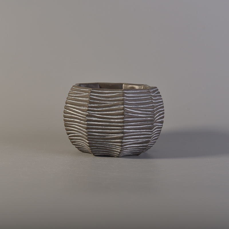Octagon Concrete Candle Holder