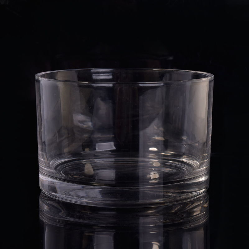 Home Decorative Clear Giant Glass Candle Jar Container