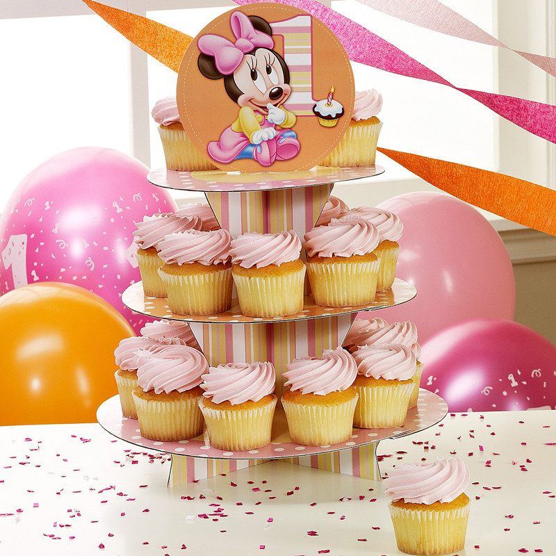 Cartoon Printing Paper Cardboard Cupcake Display Stand Box