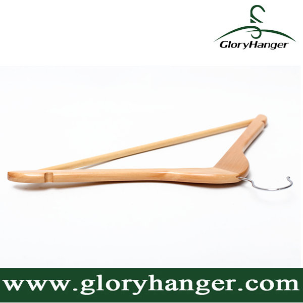 Wholesale Non Slip Log Hanger with Pant Bar