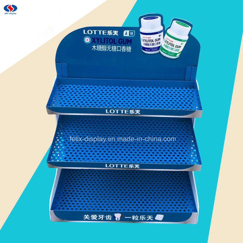 Hot Sale Desktop Metal Chewing Gum Shelving Display Rack