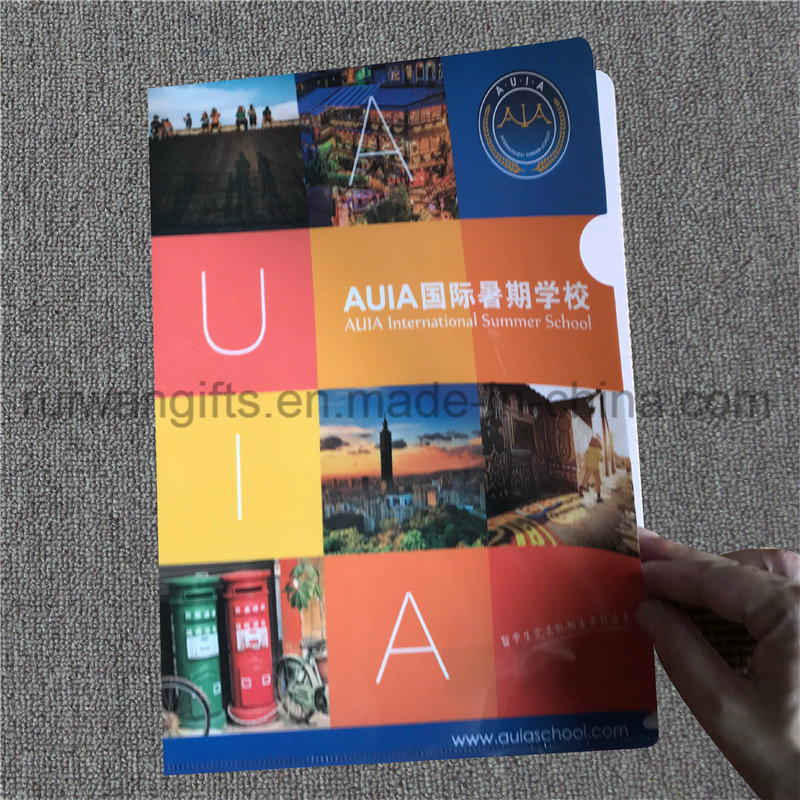 Custom Logo Printed Promotional A4 PP File Folders