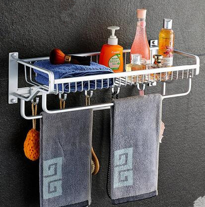 Bt298 Aluminum Bath Towel Rack Bathroom Shower Rack