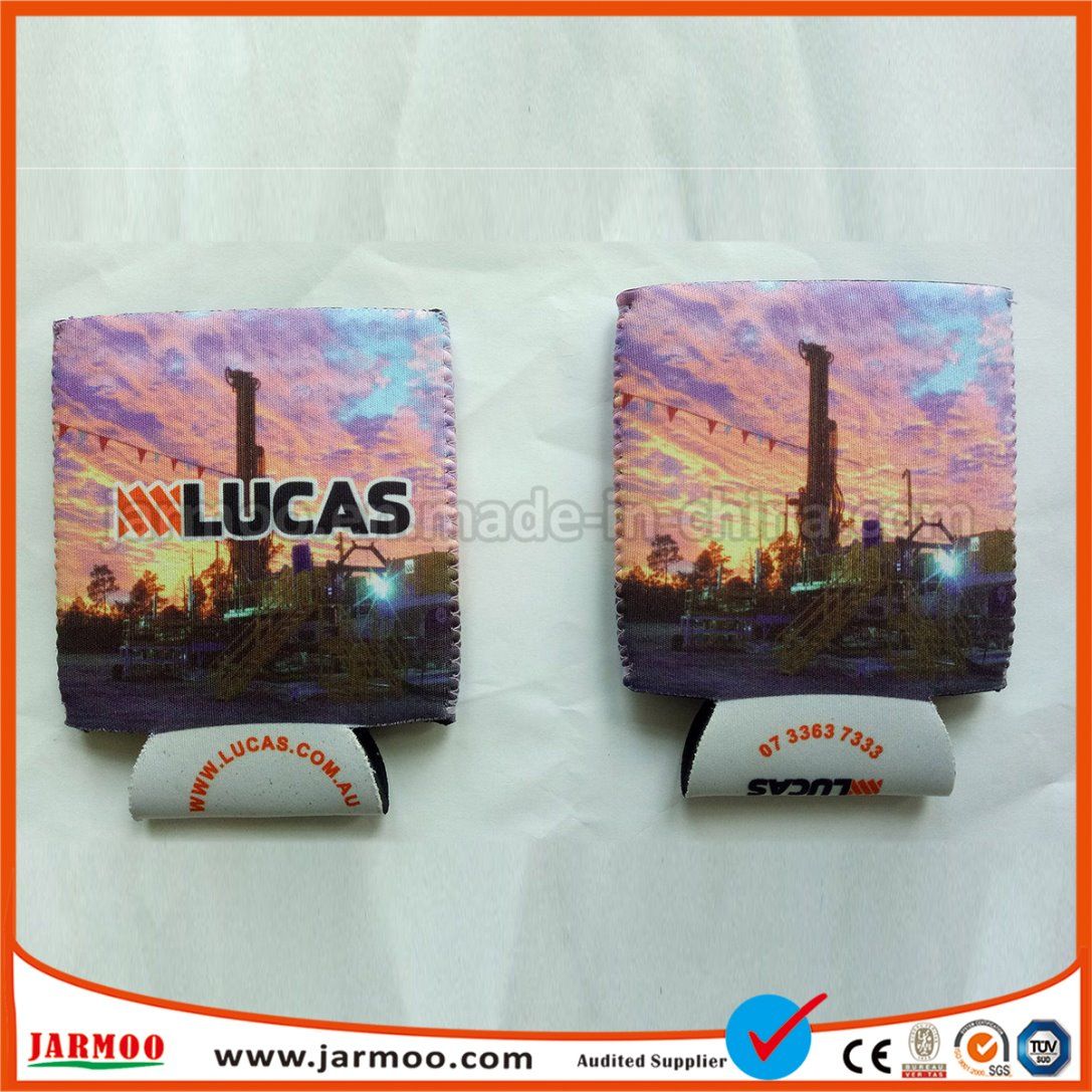 Customized Logo Printed Neoprene Stubby Can Holder