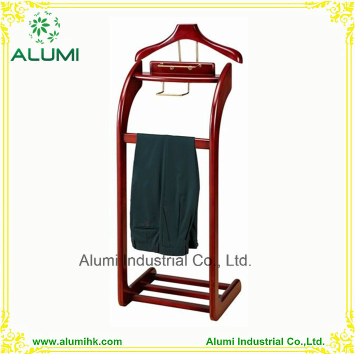 Wooden Valet Stand for Hotel Durable and Stable Wooden