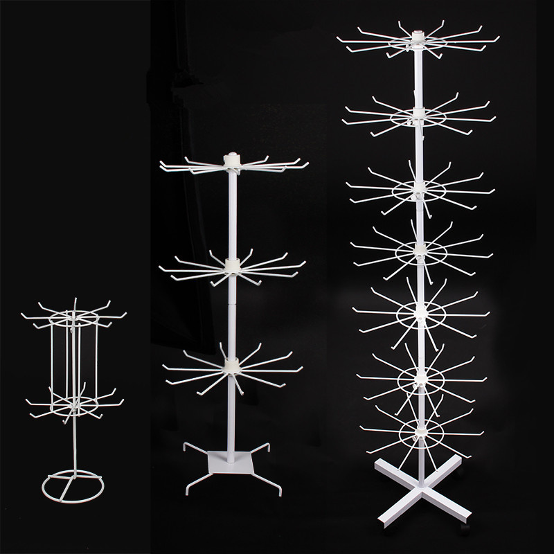 Tall Seven Tier Spinning Store Floor Display Rack