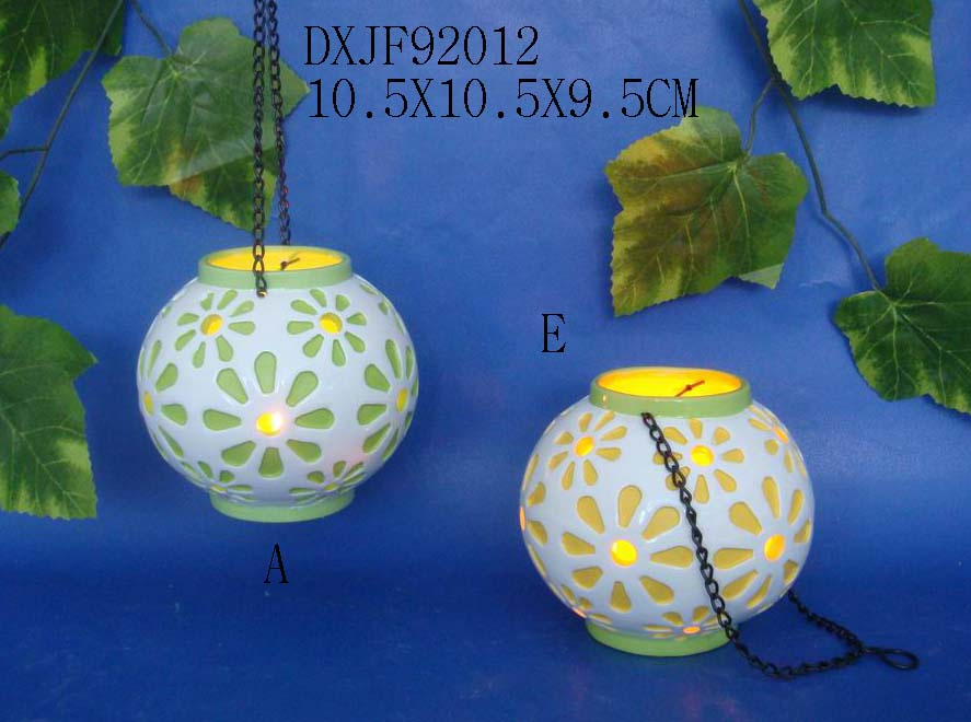 White Candle Holder Ceramics 3 Owls Home Decor
