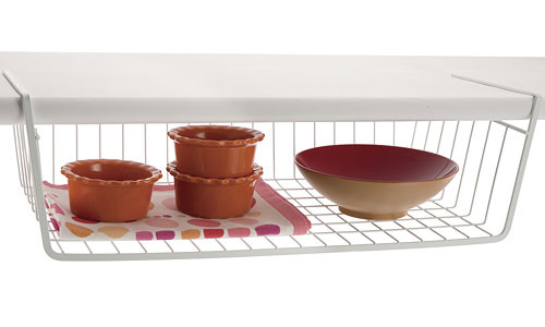 Kitchen Metal Basket Under Table