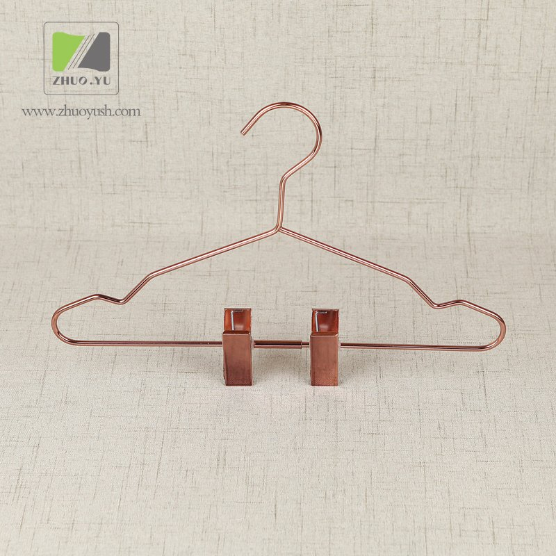 Rose Gold Metal Wire Clothes / Skirt Hanger for Children
