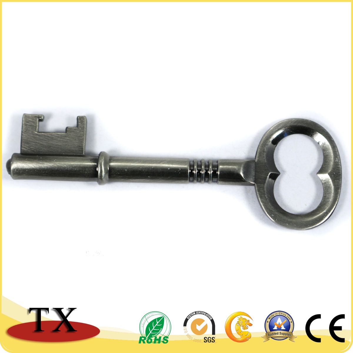 Hot-Sales Key Shape Key Chain Wedding Favor Metal Keyring