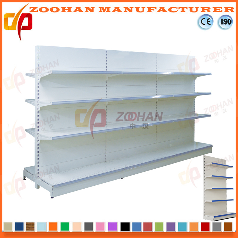 Manufactured Customized Double Sided Supermarket Shop Shelf (Zhs490)