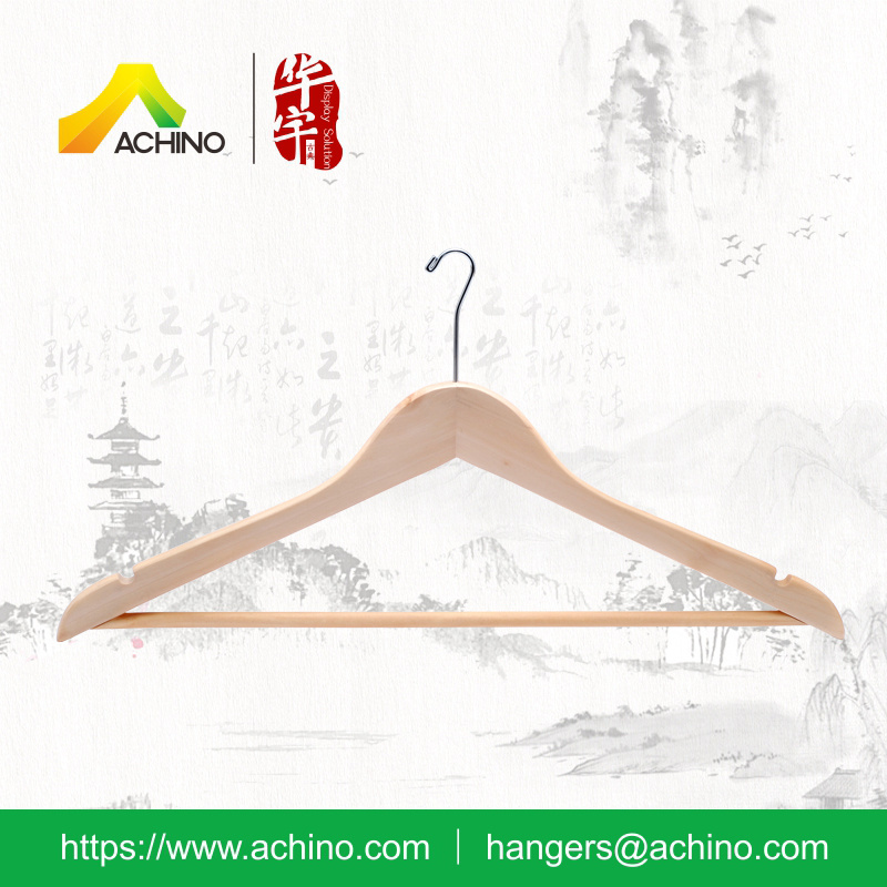 A Grade Wooden Hotel Hanger for Clothes (AHWMH105)