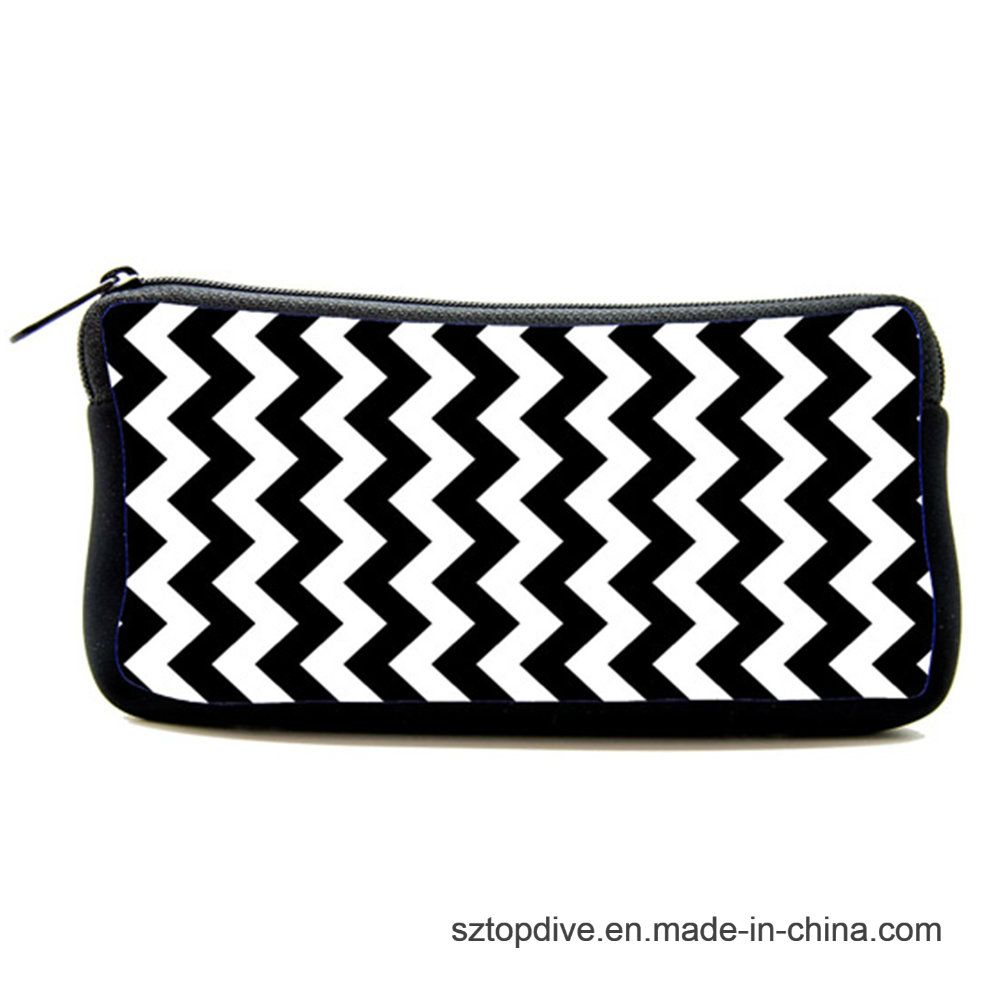 Logo Imprint Neoprene Cheap Soft Pencil Case for Promotion