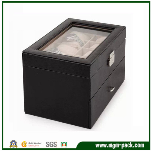 Crocodile Leather Fashion Single Watch Boxes for Gift