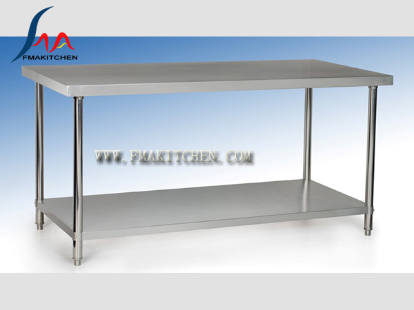 Stainless Steel Work Table/Assembing Working Table/Kitchen Table/Workbench (Round tube) , Preparation Table, Many Design for Optional