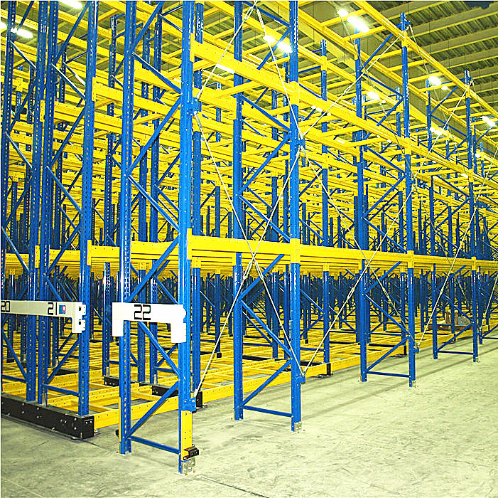 Mobile Steel Rack with Floor Rail