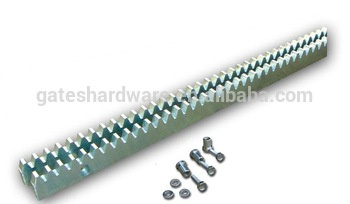 Steel and Iron Gear Rack with Mounting Screws for Heavy Duty Cantilever Sliding Gates