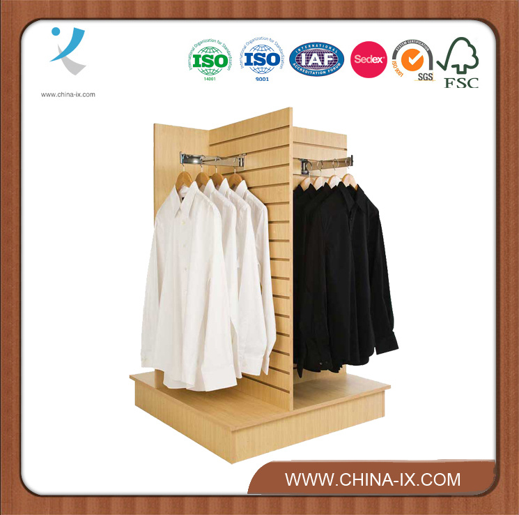 Slatwall Gondola 4 Way Display for Retail Stores, Hospitals