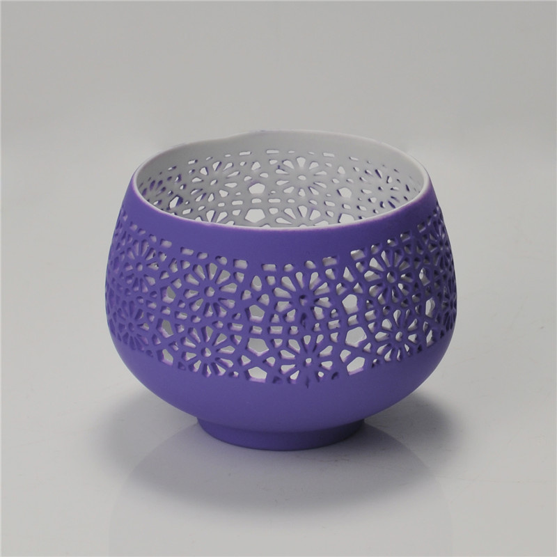 2016 Hollow Finish Tealight Ceramic Candle Holder Wholesale