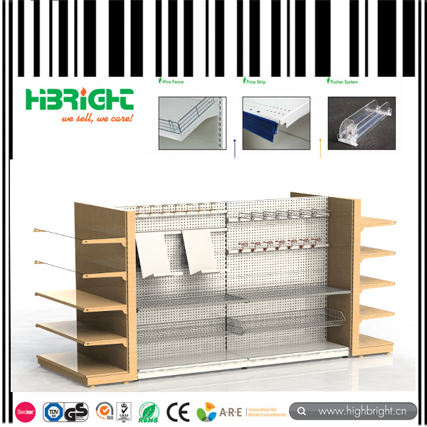 Pegboard Punched Hole Shelves for Supermarket
