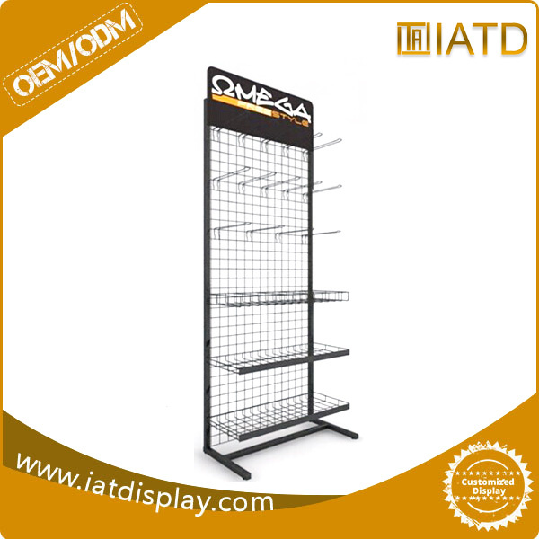 Wire Steel Wall Floor Hook Grid Panel Display